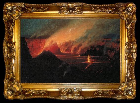 framed  Lionel Walden Volcano, ta009-2